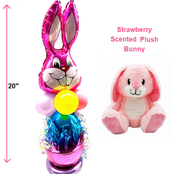 Easter Rabbit Egg with Plush bunny strawberry