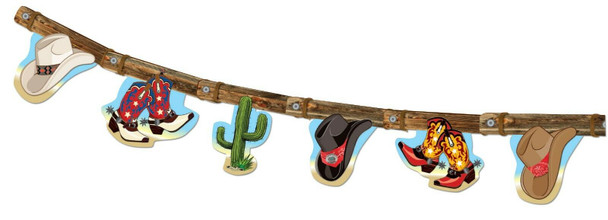 Wild West Cowboy Party Decor Banner