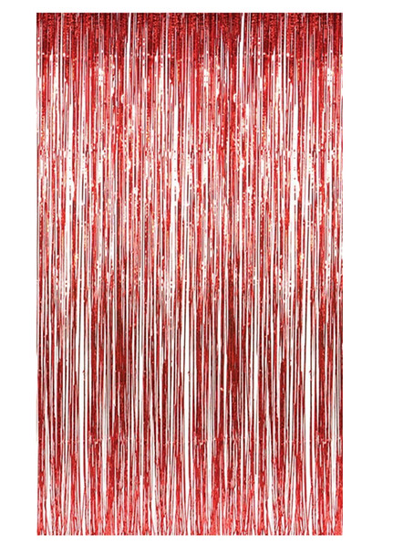 Red Tinsel Curtain