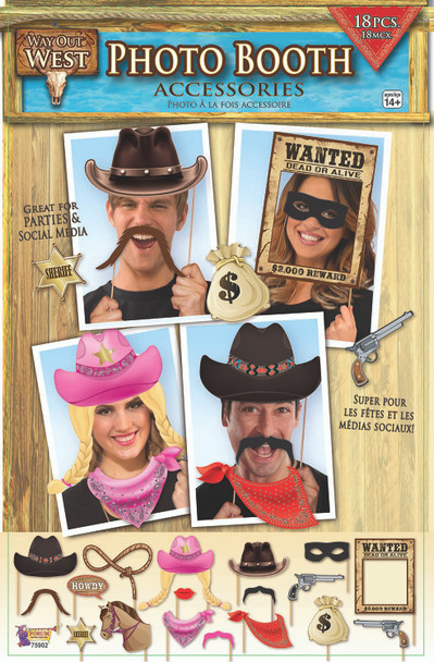 Western Cowboy Photo Booth Props