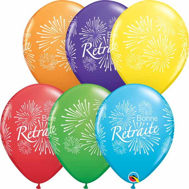 French Retirement Balloons Multi Colors