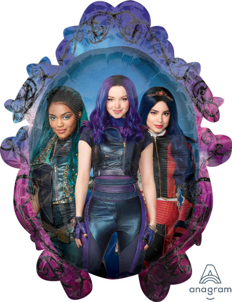 Jumbo Disney Descendants 3 Happy Birthday Foil Balloon