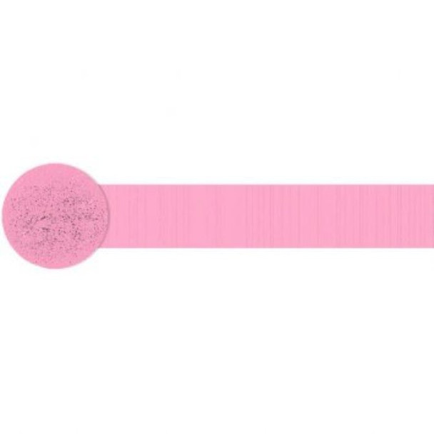 New Pink Crepe 81' Party Streamer Decoration