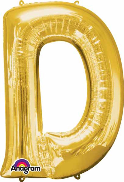 Super Big Gold D Letter Balloon