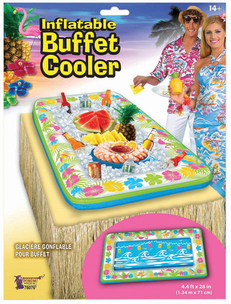Fun Bright Inflatable Luau Food Cooler