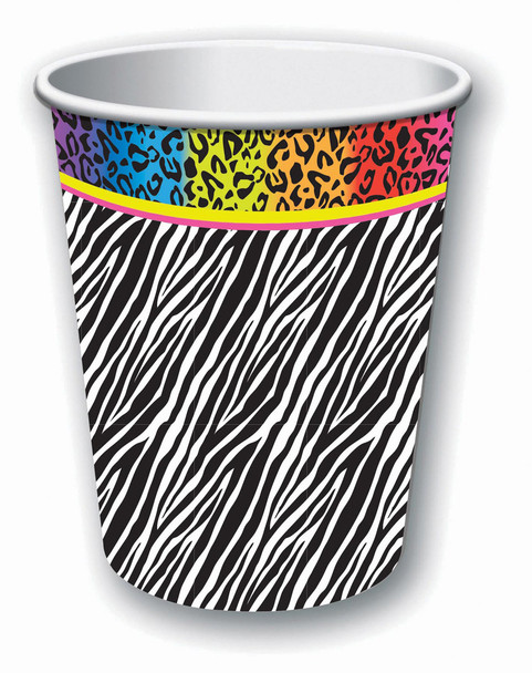 80s Party Theme Paper Cups