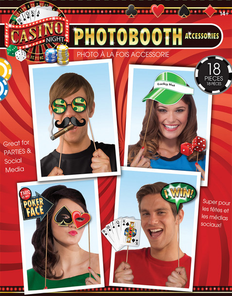 Casino Poker Night Photo Booth Props