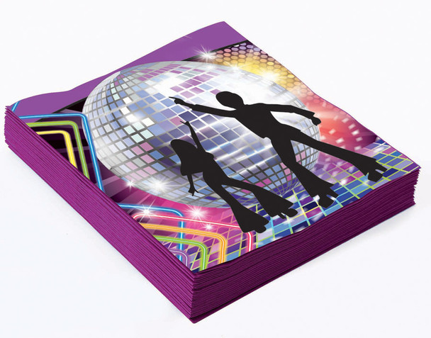 Disco Night Party Dinner Napkins