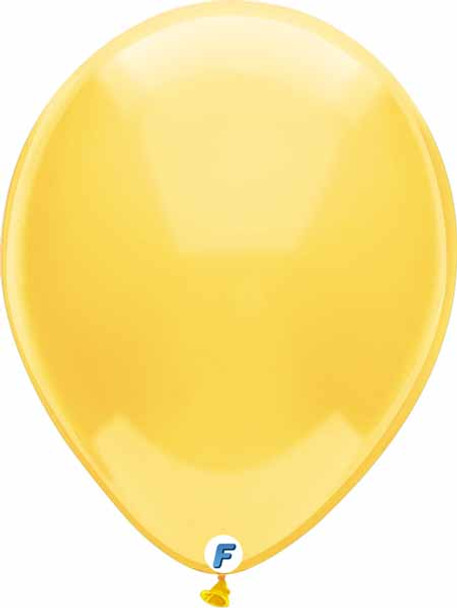 50pk of crystal yellow 12" latex balloons