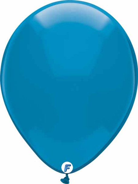 50pk of crystal blue 12" latex balloons
