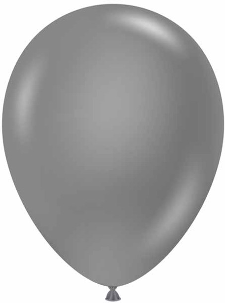 Big Metallic Silver Latex Balloon