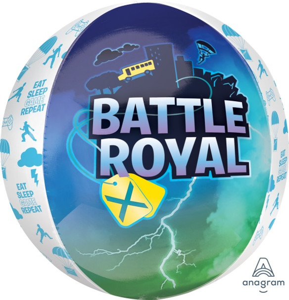 Fornite Battle Royal Orbz Balloon with 4 Sides Eat Sleep Game Repeat