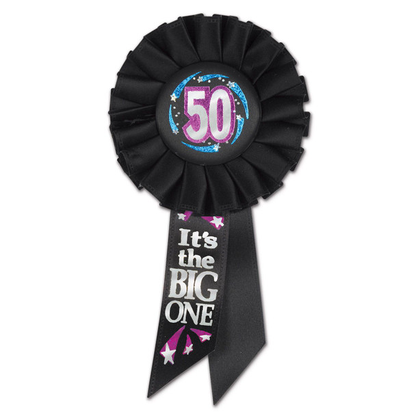 50th Birthday Badge Pin