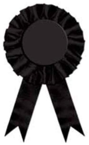 Plain Black Badge Pin