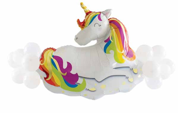unicorn decorating garland balloon kit
