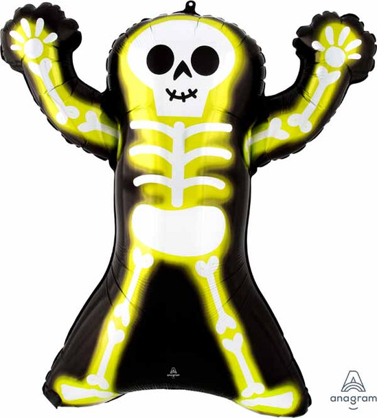 Neon Skeleton Foil Balloon