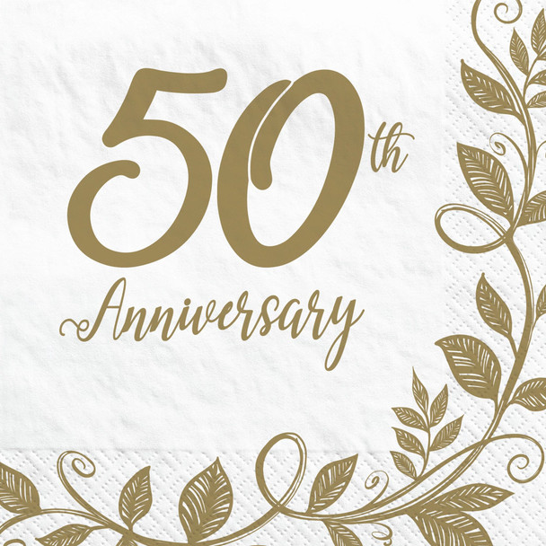 50th Anniversary Lunch Napkins