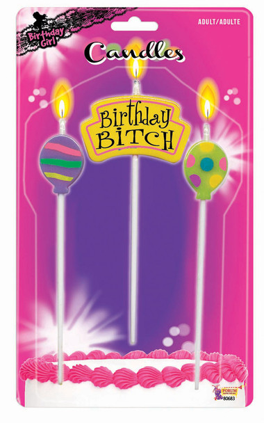 Birthday Bitch Candles Set