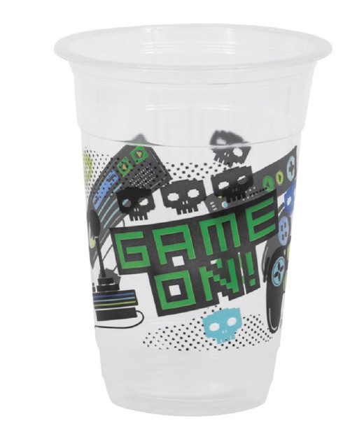 Gamer Birthday 16oz Plastic Party Cups 8ct