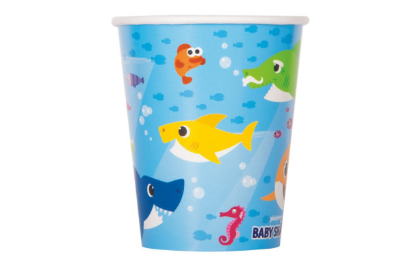 Baby shark party paper cups