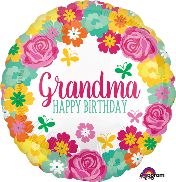 Happy Birthday Grandma! Foil Balloon