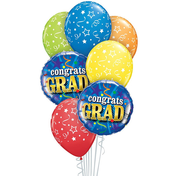 Congratulations Graduate Balloon Bouquet with Stars
