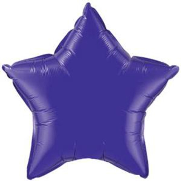 Jumbo Quartz Purple Star Foil Balloon