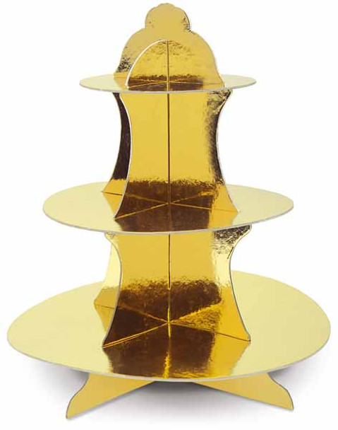 Metallic Gold Cupcake Stand Party Decor