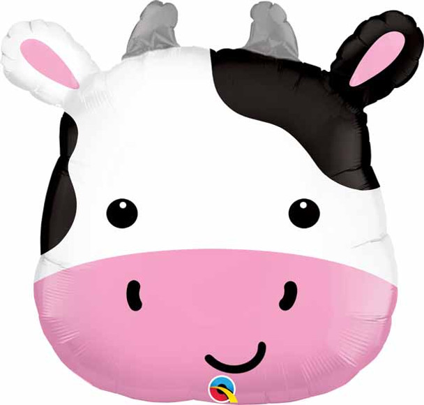 Cute Cow Head Jumbo Foil Balloon