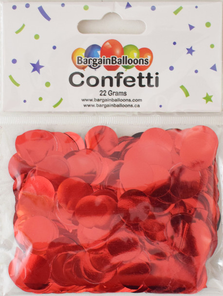 Balloon Confetti Dots 22 Grams Foil Red 1.5CM-Round