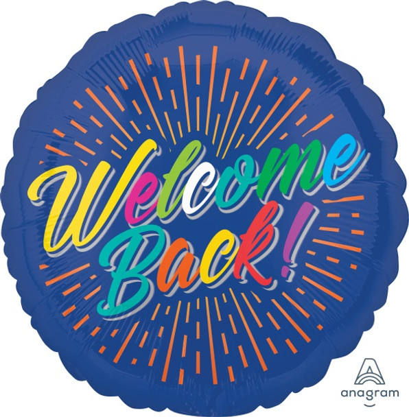 Welcome Back Burst 18" Round Foil Balloon