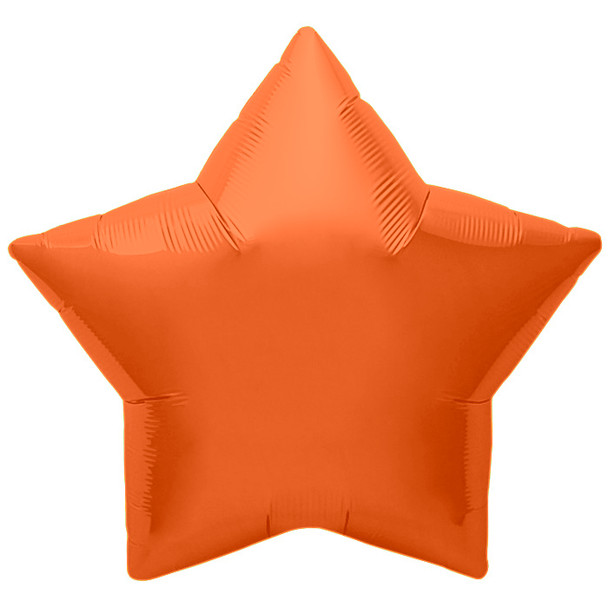Star Shaped Foil Balloon Orange