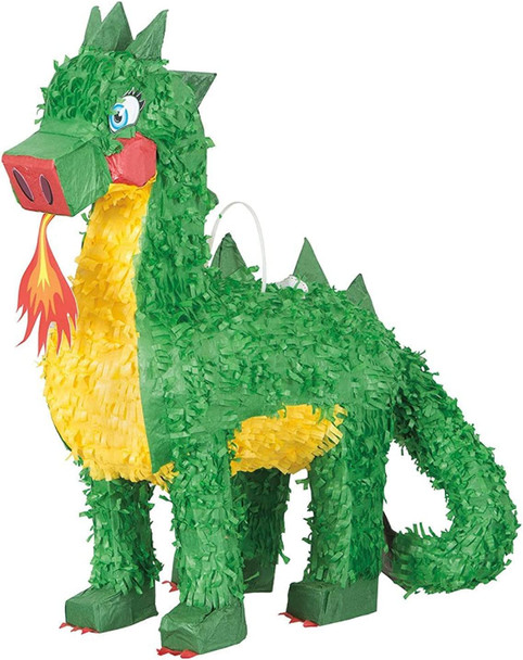 Fire breathing green dragon pinata