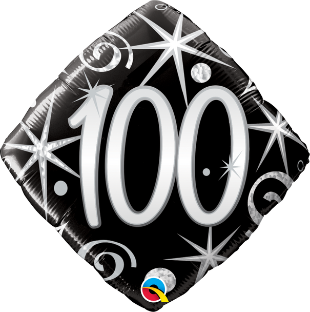 100 Elegant Sparkles & Swirls Foil Balloon