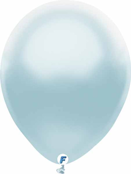 12pk of pearl baby blue 12" latex balloons