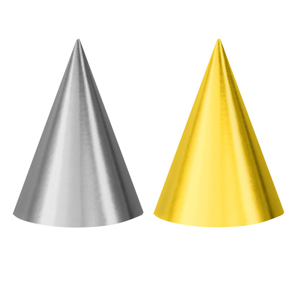 Silver and Gold Party Hats