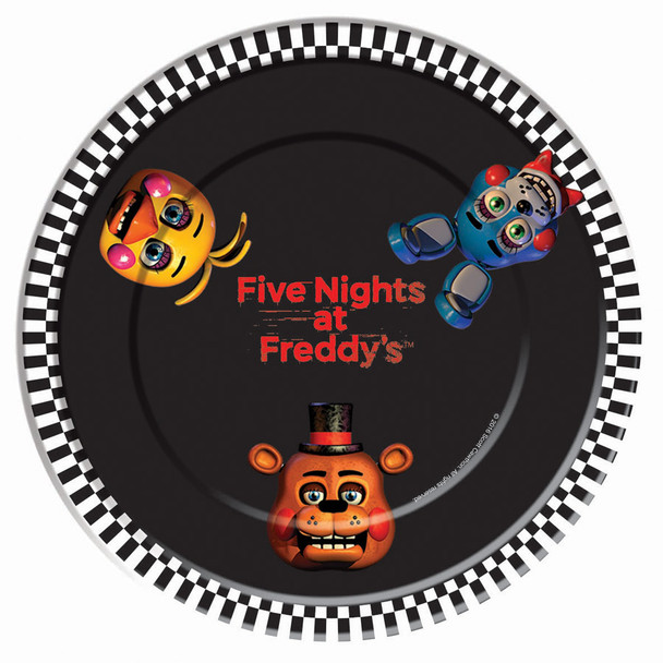 FNAF large paper plates