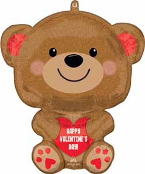 Cuddly Bear Valentine's Day Balloon