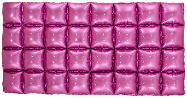 bubble square balloon wall panel bright hot pink