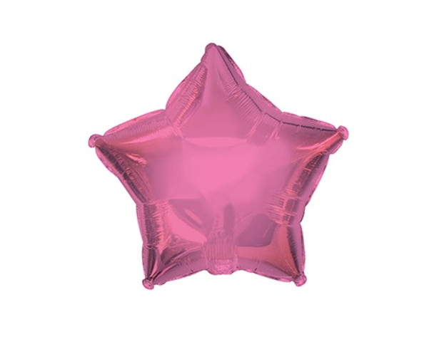 7" Candy Pink Mini Star Shaped Foil/Mylar