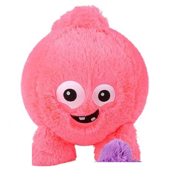 belly buddy bladder ball hot pink monster plush