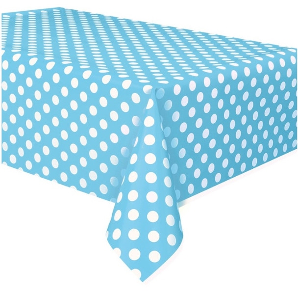Blue & White Polka Dots Tablecover