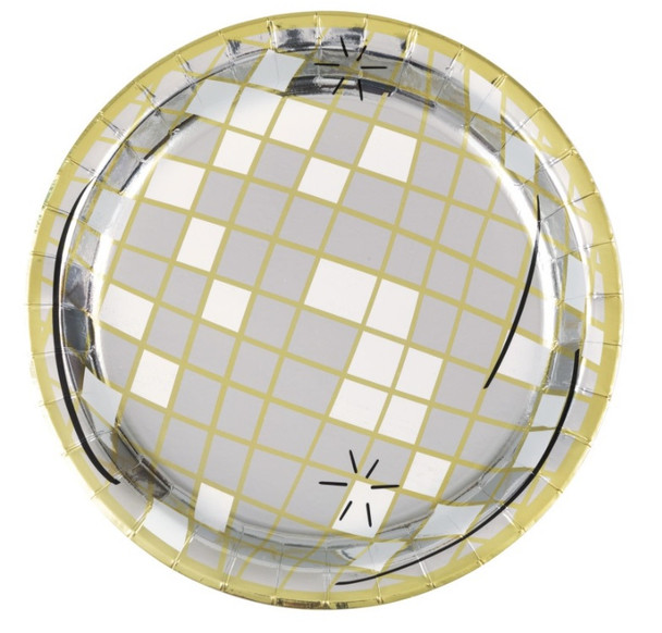 Toast to New Years Round 9" Dinner Plates  8ct - Foil Board