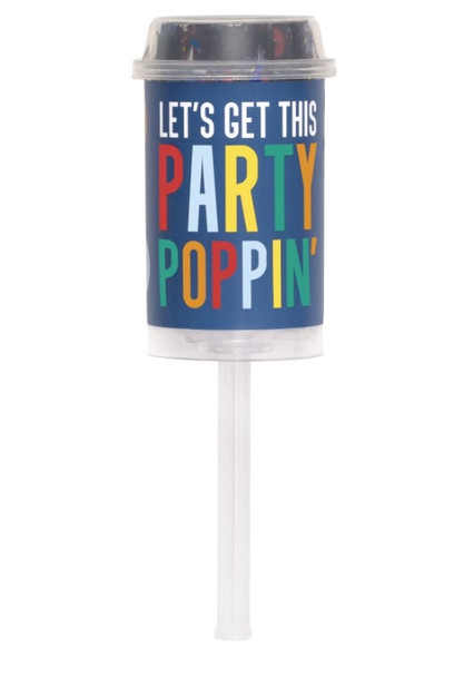 Happy Birthday Dots Multicolor Foil Confetti Push Popper