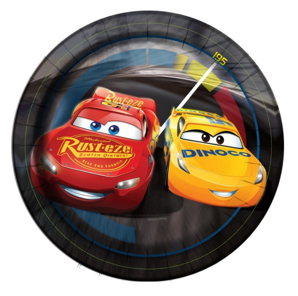 Disney Cars 3 Movie Round 7" Dessert Plates  8ct