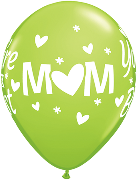 Mom You're The Best Latex Balloon