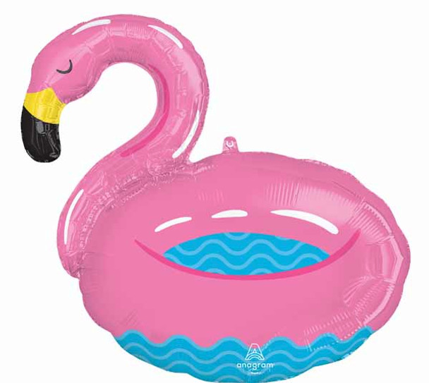 Pool Party Flamingo Foil Balloon