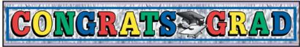 Congratulations Grad Banner 5' x 8" 1/PC