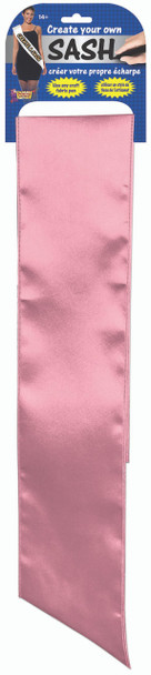 Pink Plain Blank Unprinted Create Your Own Design DIY Satin Sash Party Access.