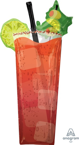 Bloody Mary Caesar Drink 37" Supershape Foil Balloon